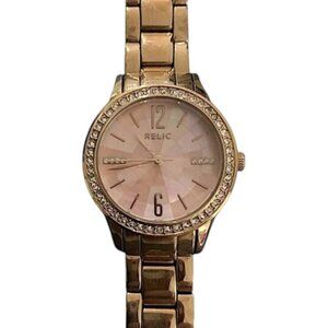 Relic Women's Stainless Steel Analog Rose Gold Watch